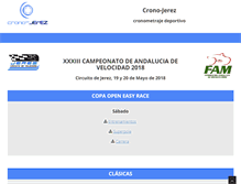 Tablet Screenshot of crono-jerez.com